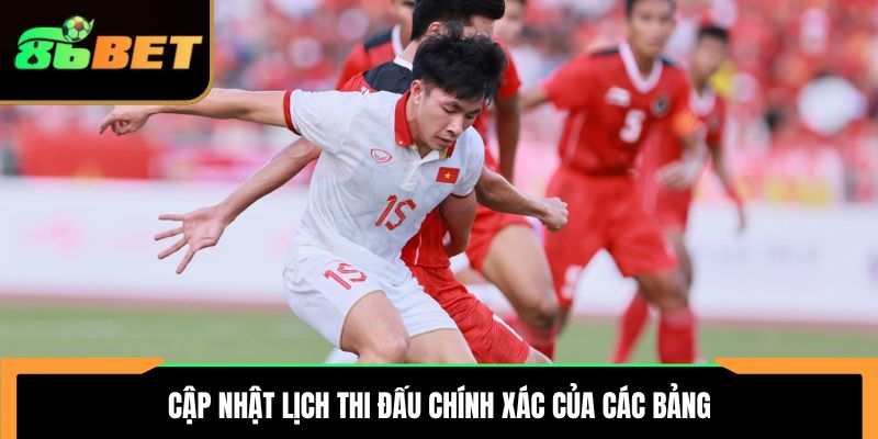 Cap Nhat Lich Thi Dau Chinh Xac Cua Cac Bang