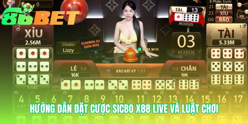 Huong Dan Dat Cuoc Sicbo X88 Live Va Luat Choi