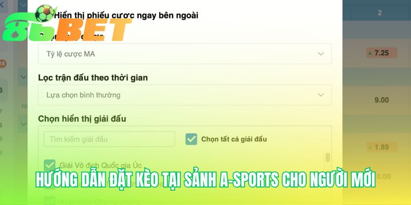 Huong Dan Dat Keo Tai Sanh A Sports Cho Nguoi Moi