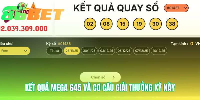 Ket Qua Mega 645 Va Co Cau Giai Thuong Ky Nay